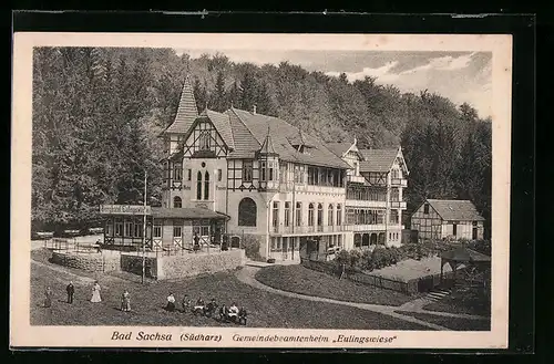 AK Bad Sachsa / Harz, Gemeindebeamtenheim Eulingswiese