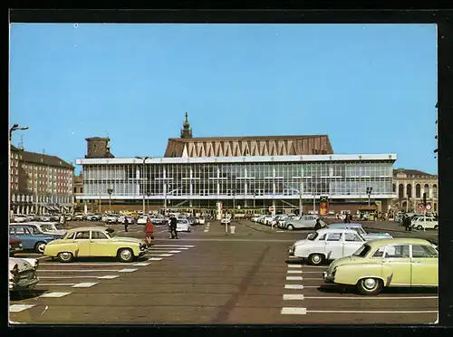 AK Dresden, Vorplatz zum Kulturpalast