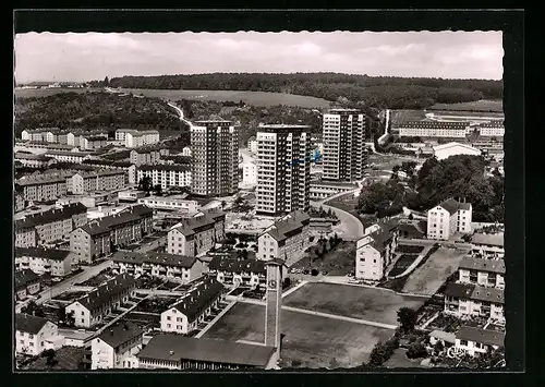 AK Ulm a. Donau, Luftaufnahme vom Eselsberg