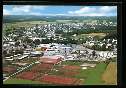 AK Kierspe, Fliegeraufnahme der gesamten Stadt