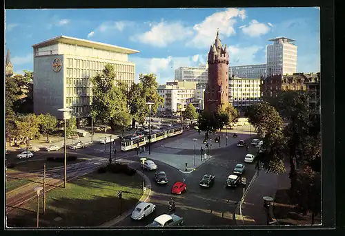 AK Frankfurt am Main, Blick zum Eschenheimer Turm