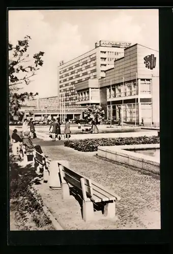 AK Leipzig, am Sachsenplatz, Blick zum Brühl