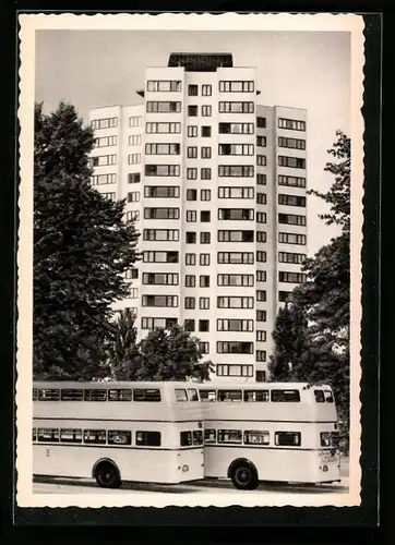 AK Berlin, das Wohnhaus am Roseneck