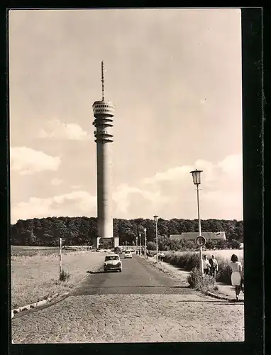 AK Schwerin-Zippendorf, Partie am Fernsehturm