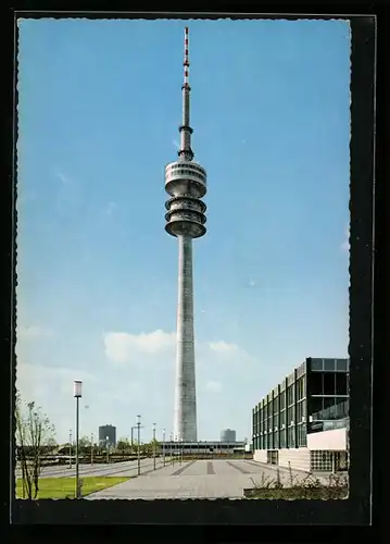 AK München, der Olympia-Fernsehturm auf dem Oberwiesenfeld