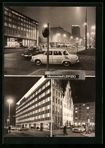 AK Leipzig, Karl-Marx-Platz, Messeamt, alte Waage