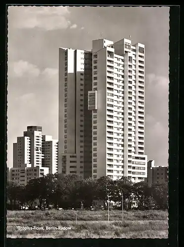 AK Berlin-Rudow, Blick auf das Gropius-Haus