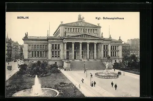 AK Berlin, Königliches Schauspielhaus auf dem Gendarmenmarkt