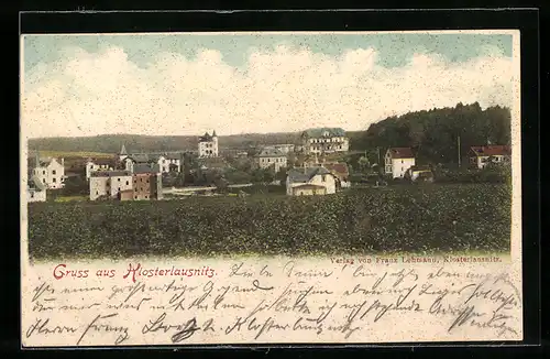 AK Klosterlausnitz, Ortsansicht vom Feld aus