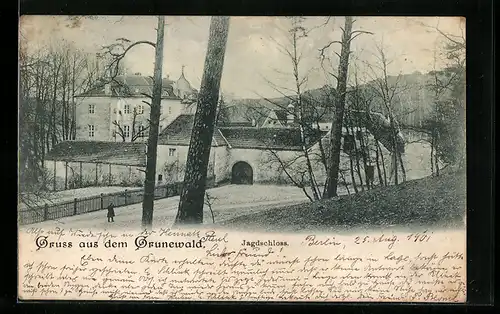 AK Grunewald, Blick zum Jagdschloss