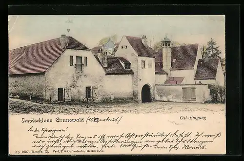 AK Grunewald, Osteingang vom Jagdschloss