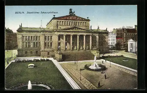 AK Berlin, Staatliches Schauspielhaus, Gendarmenmarkt