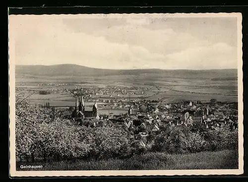 AK Gelnhausen, Generalansicht der Stadt mit Blick auf die Kirche