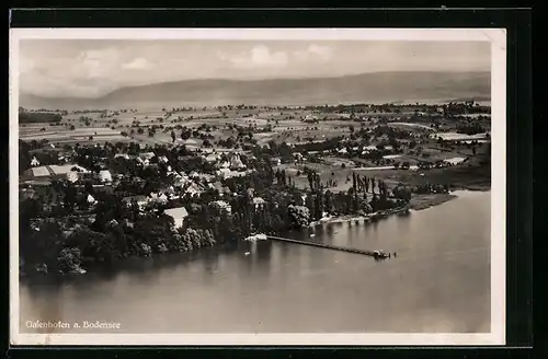 AK Gaienhofen a. Bodensee, Totalansicht, Luftbild