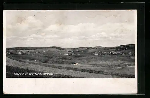 AK Grossherrischwand / Baden, Panoramablick auf den Ort