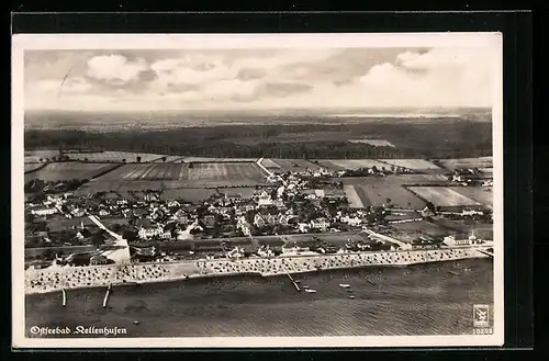 AK Kellenhusen / Ostseebad, Totalansicht, Fliegerfoto
