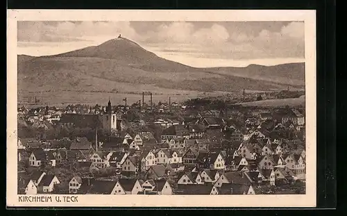 AK Kirchheim u. Teck, Totalansicht der Stadt