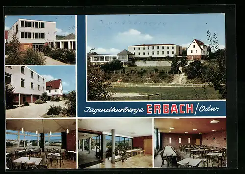 AK Erbach im Odenwald, Jugendherberge, Gastraum, im Foyer