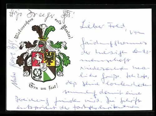 AK Hannover, Landsmannschaft Niedersachsen im CC, Studentenwappen