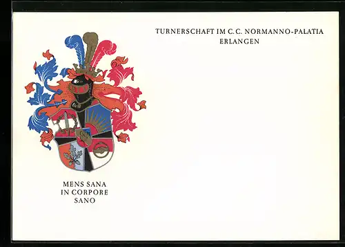 AK Erlangen, Turnerschaft im C.C. Normanno-Palatia, Studentenwappen