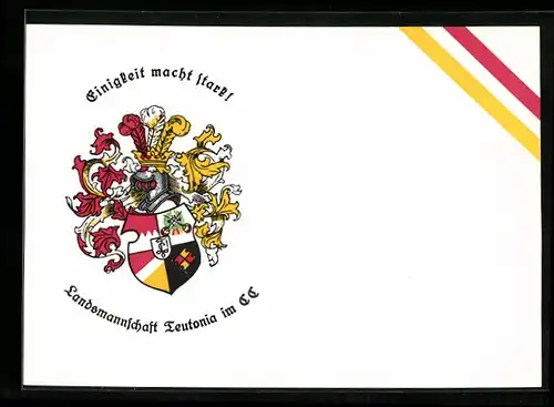 AK Würzburg, Landsmannschaft Teutonia im CC, Studentenwappen