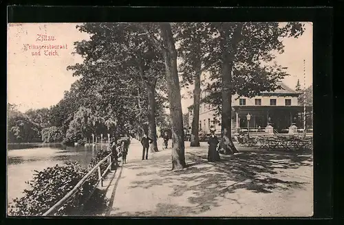 AK Zittau, Weinrestaurant und Teich