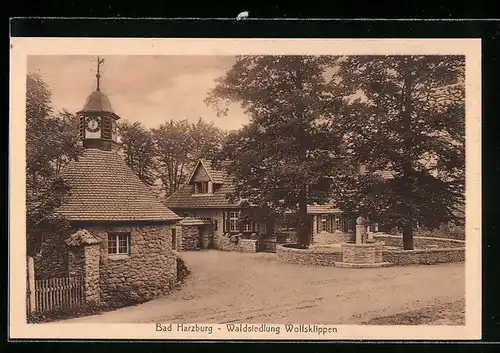 AK Bad Harzburg, Waldsiedlung Wolfsklippen