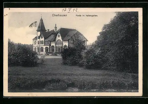 AK Oberhausen, Partie im Kaisergarten