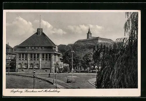 AK Siegburg, Kreishaus mit Michaelsberg