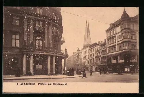 AK Berlin, Poststrasse am Molkenmarkt