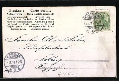 AK Berlin, Szene am Spittelmarkt, Strassenbahnen