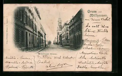 AK Mülhausen, Strassburger Strasse