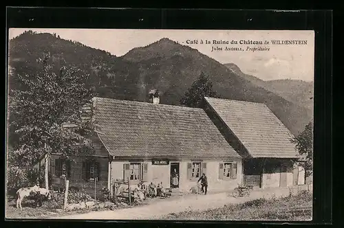 AK Wildenstein, Cafè à la Ruine du Chateau