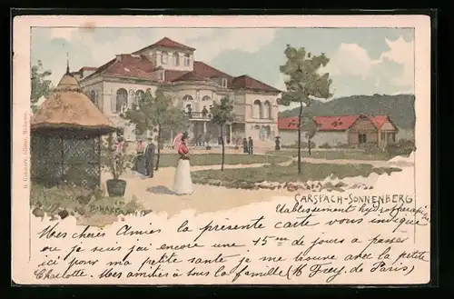 Künstler-AK Carspach, Bad Sonnenberg