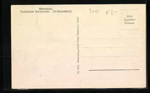 AK Hannover, Technische Hochschule (Welfenschloss)