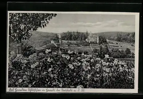 AK Haardt bei Neustadt a. W., Blick zum Haardter Schlösschen