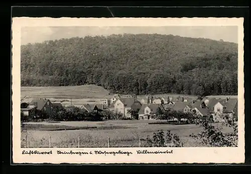 AK Steinbergen im Wesergebirge, Blick zum Villenviertel