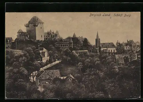 AK Solingen, Schloss Burg im Bergisch Land