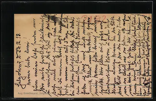 AK Helgoland, Westküste bei Sturm