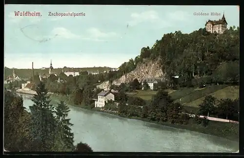 AK Waldheim, Zschopautalpartie und Goldene Höhe