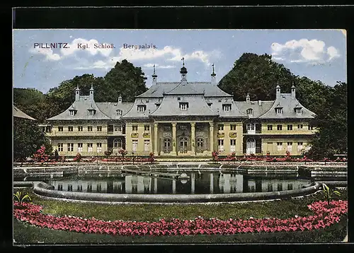 AK Dresden-Pillnitz, Kgl. Schloss mit Bergpalais