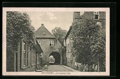 AK Ratzeburg, auf der Strasse durch das Steinerne Tor