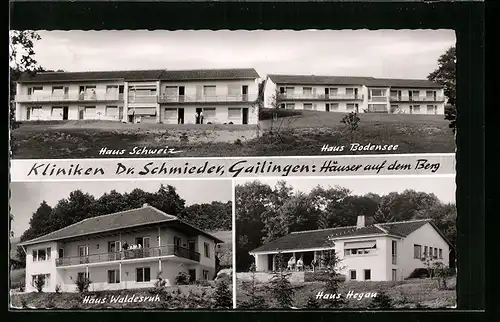 AK Gailingen, Kliniken Dr. Schmieder, Haus Schweiz, Haus Bodensee, Haus Waldesruh