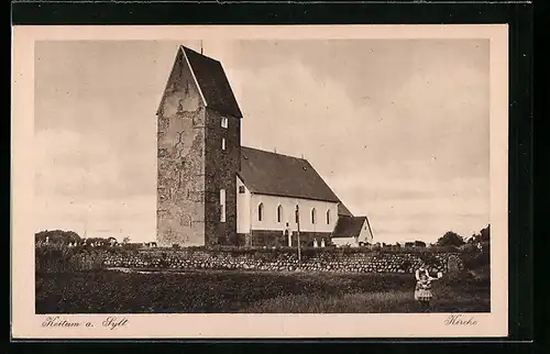 AK Keitum auf Sylt, vor der Kirche