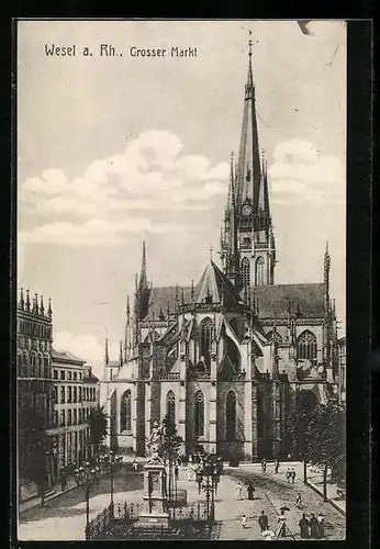 AK Wesel am Rhein, Kirche am Grossen Markt
