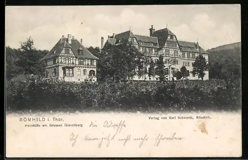AK Römhild in Thüringen, Heilstätte am Grossen Gleichberg