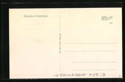 AK Ostseebad Scharbeutz, Tankstelle mit Meeresblick