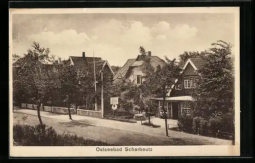 AK Ostseebad Scharbeutz, Strasse vor den Wohnhäusern