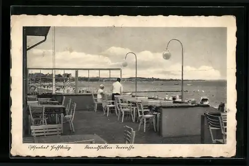 AK Ostseebad Haffkrug, auf der Strandhallen-Terrasse