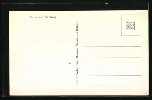 AK Ostseebad Haffkrug, auf der Strasse vor dem Strandbad